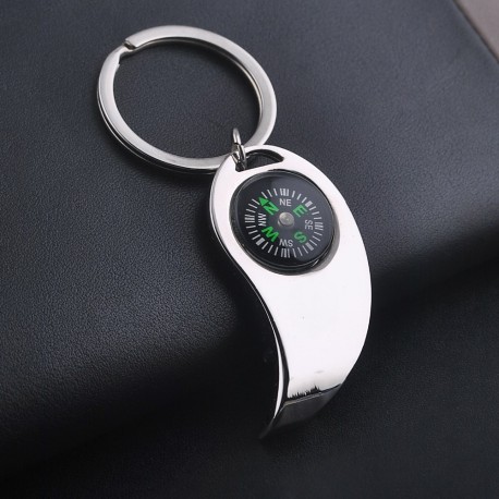 Mεταλλικό μπρελόκ, ανοικτήρι , πυξίδα € 1,50