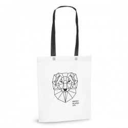 Shopping bag με χρωματιστό χερούλι  0,58€