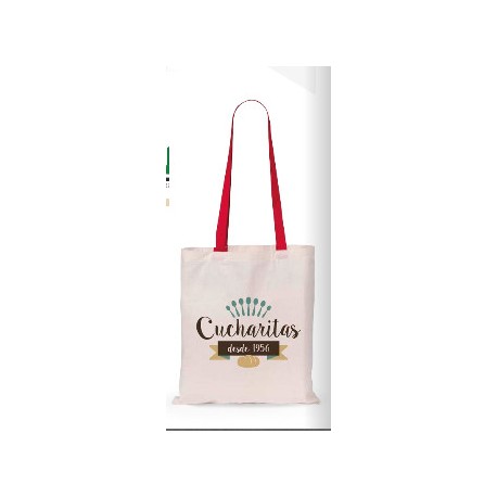 Οικολογική τσάντα με χρωματιστό χερούλι € 1,40