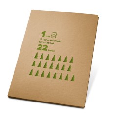 Οικολογικό ντοσιέ Α4 με μπλοκ και στυλό €  2,50